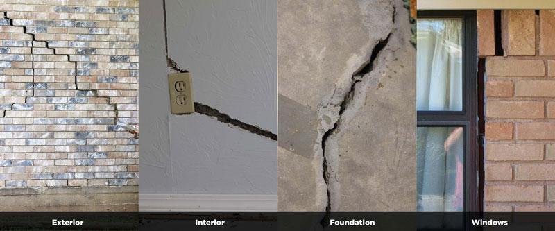 Foundation crack and home inspection