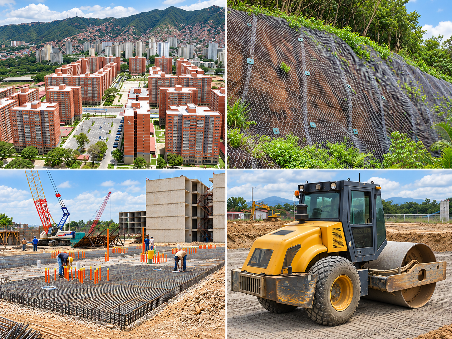 Geotechnical design support showing foundation recommendations, retaining systems, earthwork, pavements and technical review